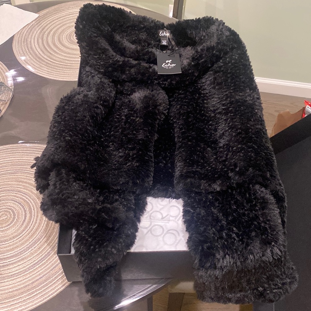 Echo (Bloomingdale’s) faux fur shawl